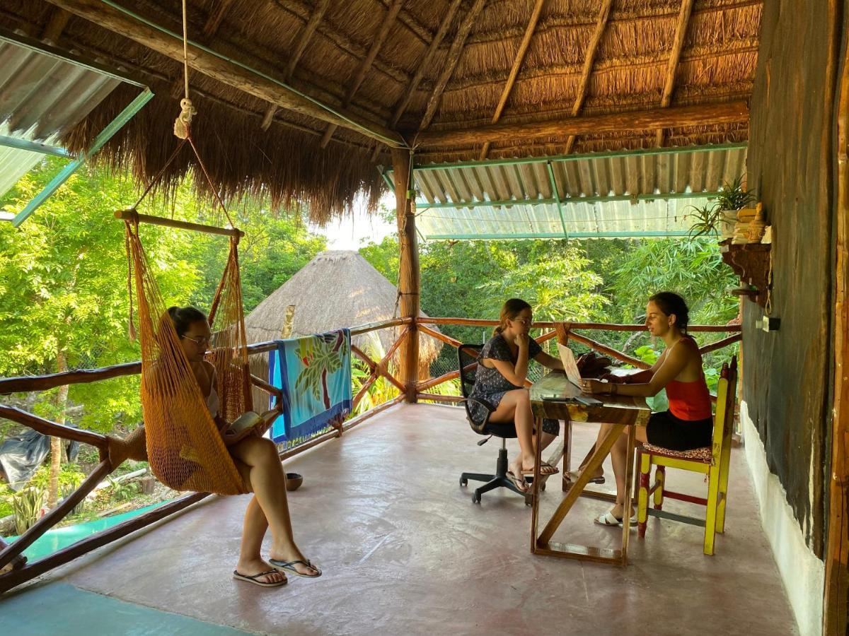 Apartmán Malinche Cafe In Coba Tulum Exteriér fotografie